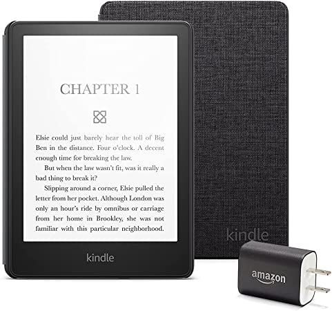 Kindle Paperwhite Version with Cover and Charger Black